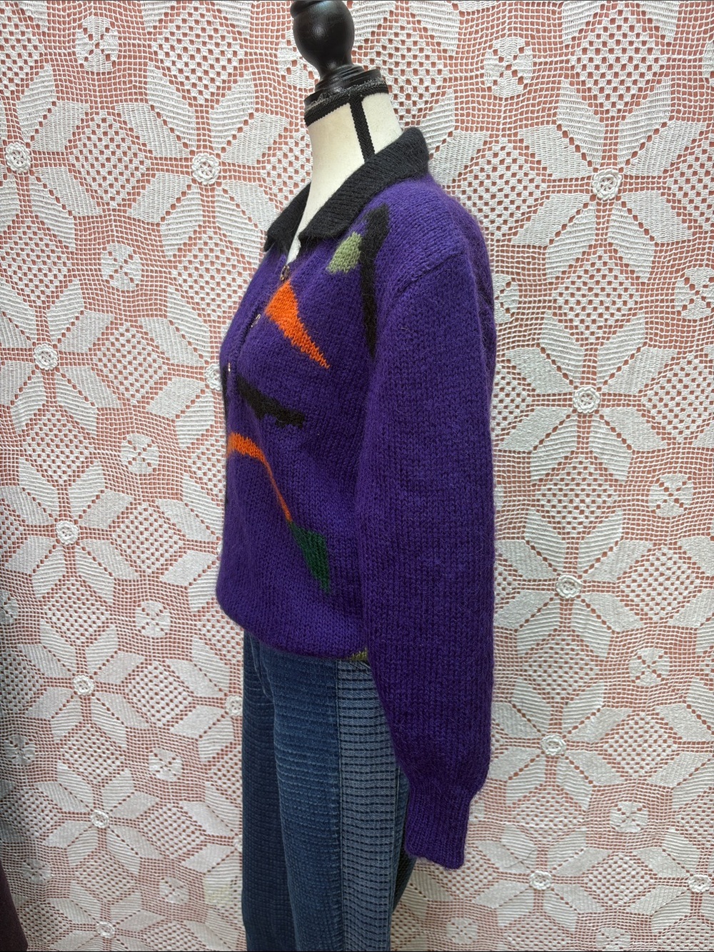 Vintage Lei Condotti Mohair Blend Sweater Sz M - Picture 5 of 11